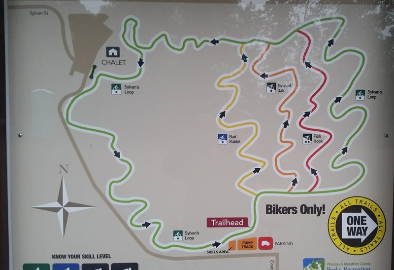 Trail Map at trailhead