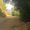 Trailhead of the Barlow Road connector trail