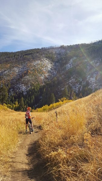 Fall trail colors + Snow