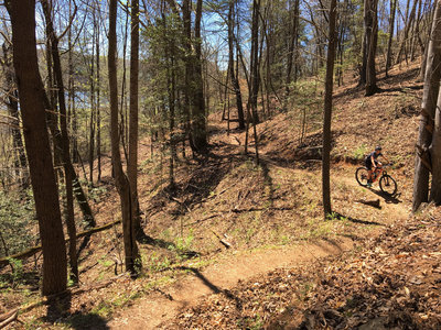 Climbing into Dark Mtn.