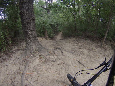 A fast washed out descent.