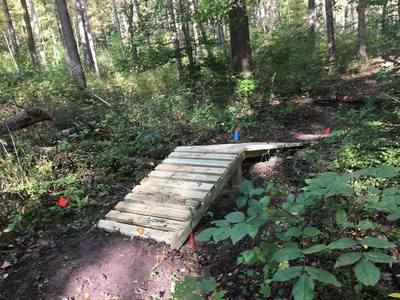 A gable or jump on the Blue Trail.