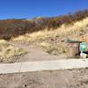 Base of South Maple Hollow Trail (Looking West). I am standing on Brookside drive.