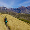 Traversing the Eagle's Crest Trail.