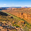 Views over Colorado River halfway down the singletrack section.