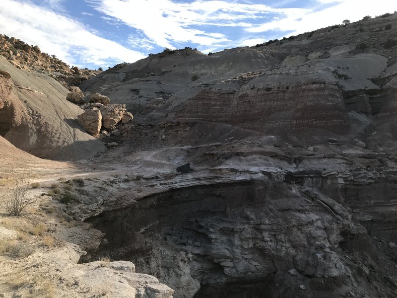 Climbing out of Andy's Loop.