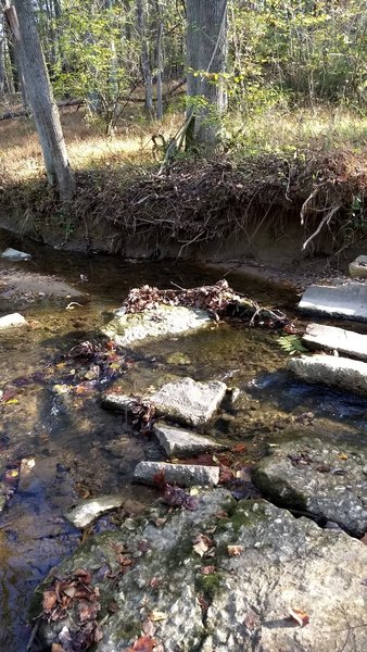 3rd stream crossing when the water is running shallow.