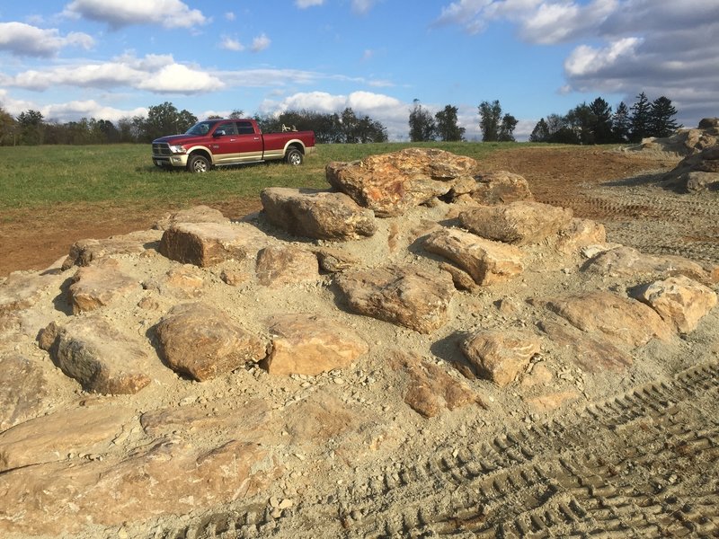 We recently made some changes on the Lenape Trail and manufactured technical rock gardens.
