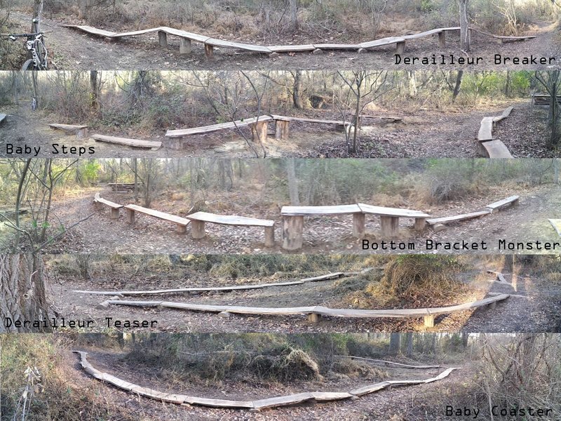 Different Plank Features on Creekside