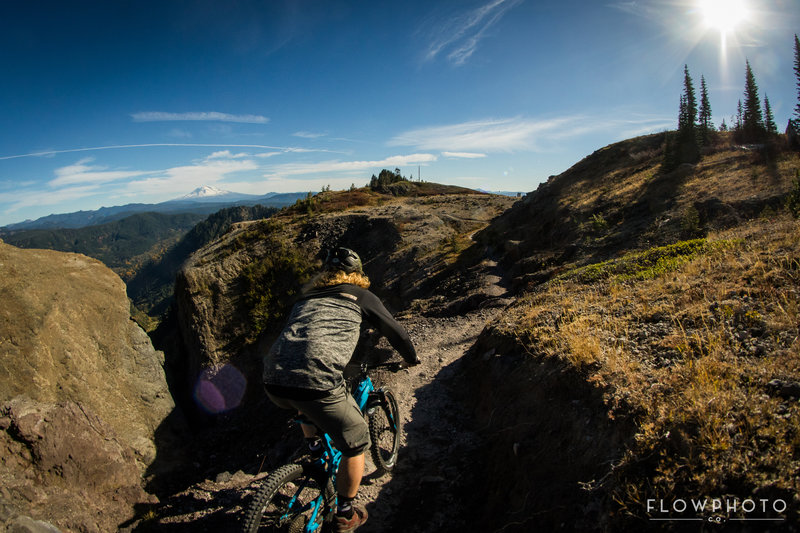 FlowPhoto Co. riding past a pyroclastic gap with high consequences