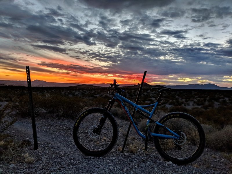 Glorious southwestern sunset while riding the loop.