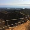 About 1.0 mile up, looking into Santa Monica+Pacific Ocean