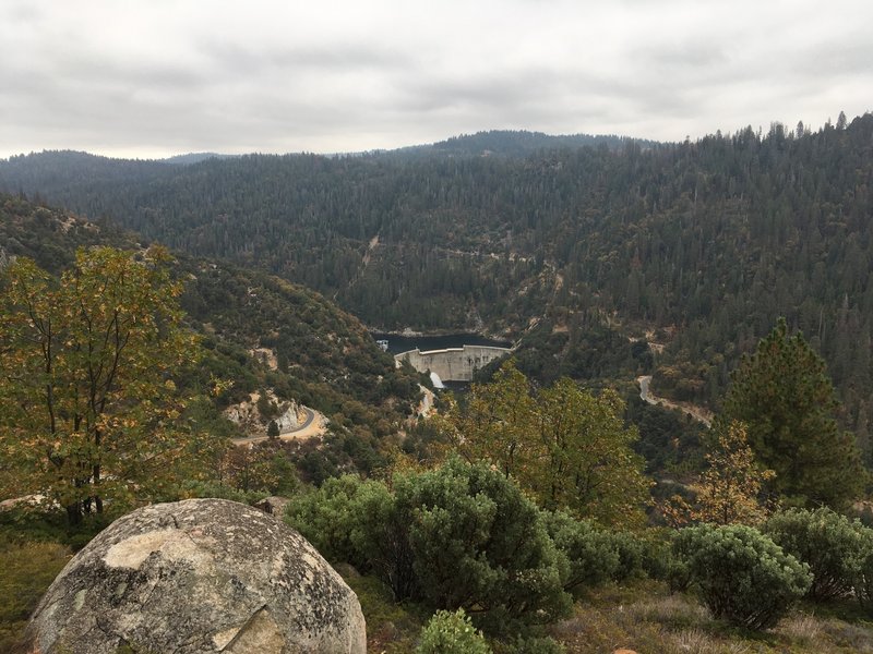 View of McKays Dam 1,300 Feet Below