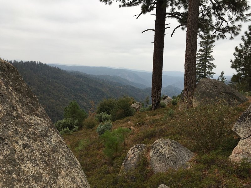 View Lookiing South Down North Fork Stanislaus River Canyon