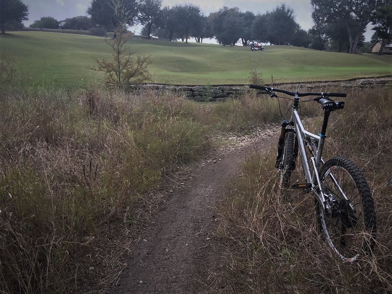 Ride Mtn. Bikes on the golf course? Nah