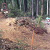 The western end of Big Bush Track when it was under construction