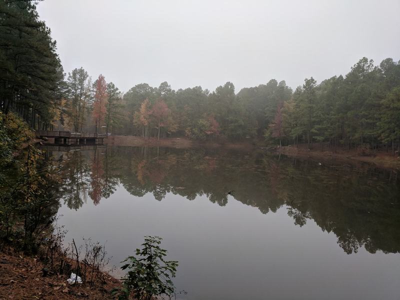 The Lake at Connor Park. Has a nice trail going around it.