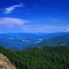 Mount Adams and Swift Reservoir from Siouxon Peak.