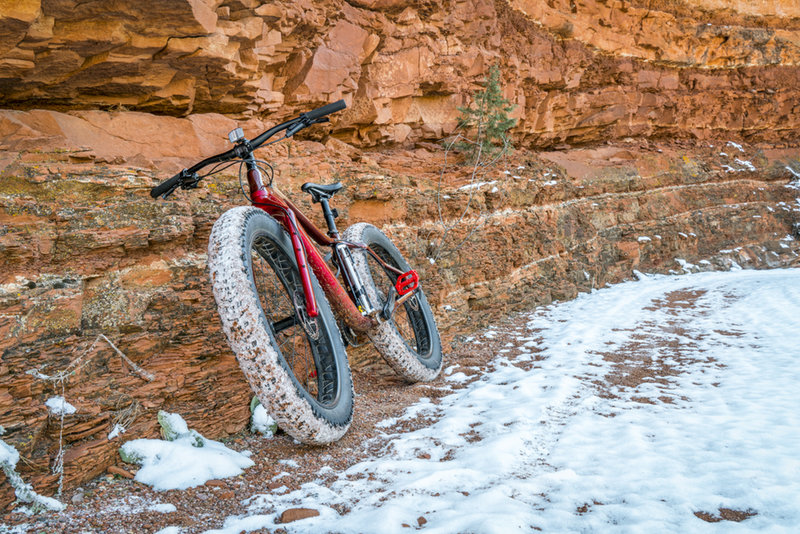 Ruby Wash Trail with some snow in November.