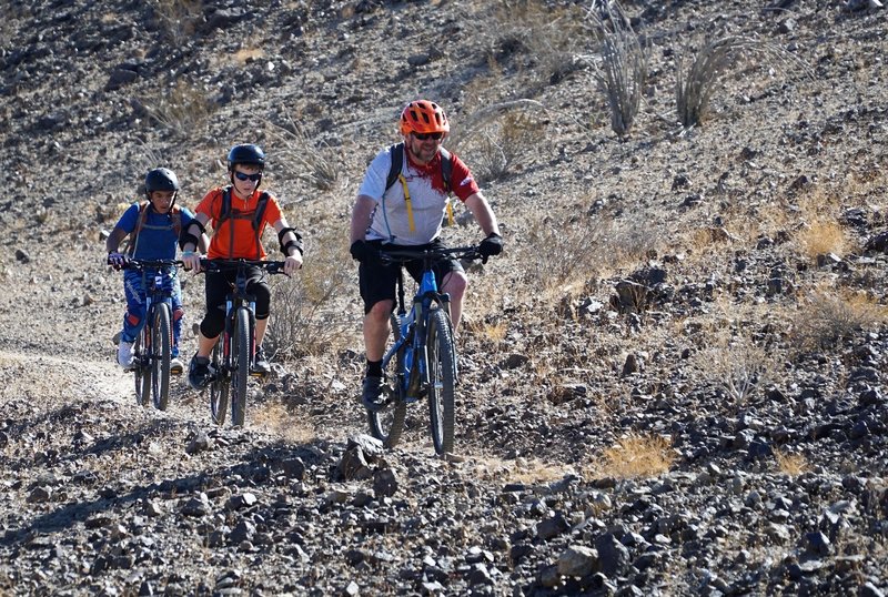 Yuma Composite middle school MTB team out for their first taste of true singletrack