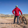 Contemplating deep gravel of Big Hole Wash Trail