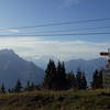 On top of Roc D'Orsay, Mont Blanc in the distance