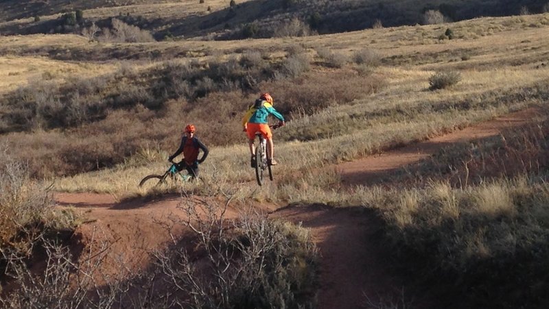 Secret line on red rocks trail