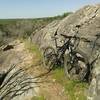 Riding atop 1.2 billion year old Packsaddle Schist along the forgotten section of the Race Loop