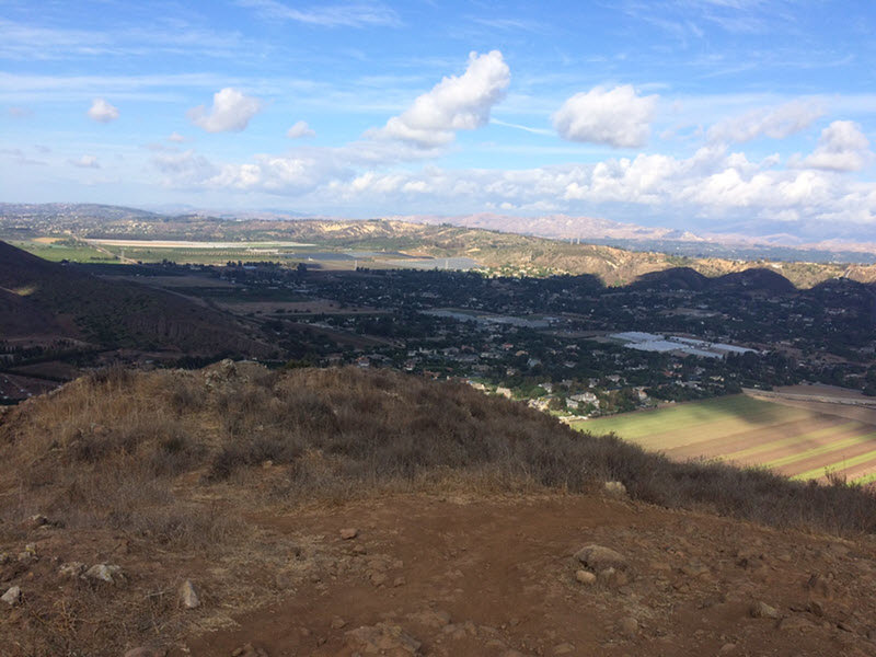 Top of Santa Rosa Trail coming out of Mesa Trail.