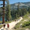 Trail along Lower Angora Lake