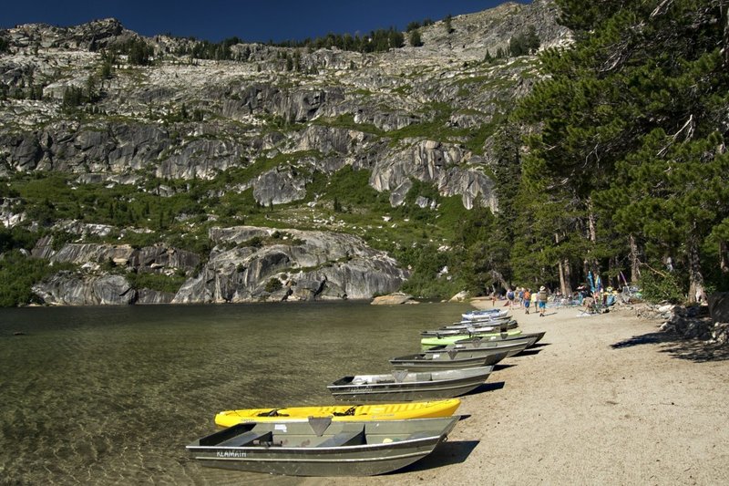 Beach at Upper Angora Lake