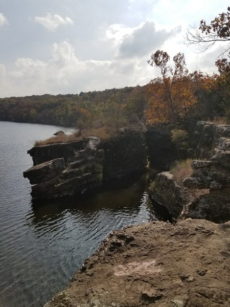 looking out from the point