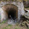 The entrance of one of the several tunnel on the decauville