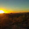 Sunset view halfway up/down the Hawes Trail