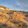 Salt Lick Trail in November sunset light