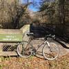 The first of the nine long trestle bridges