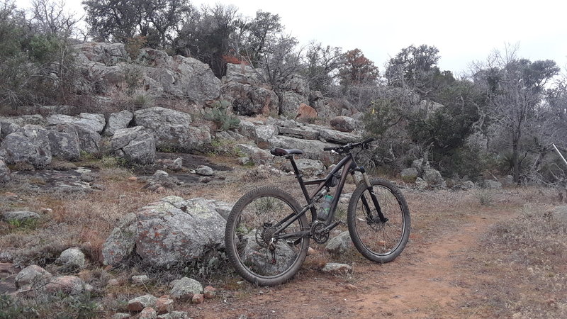 The rerouted Race Loop, just east of the new Race Loop and RP Loop Trailhead