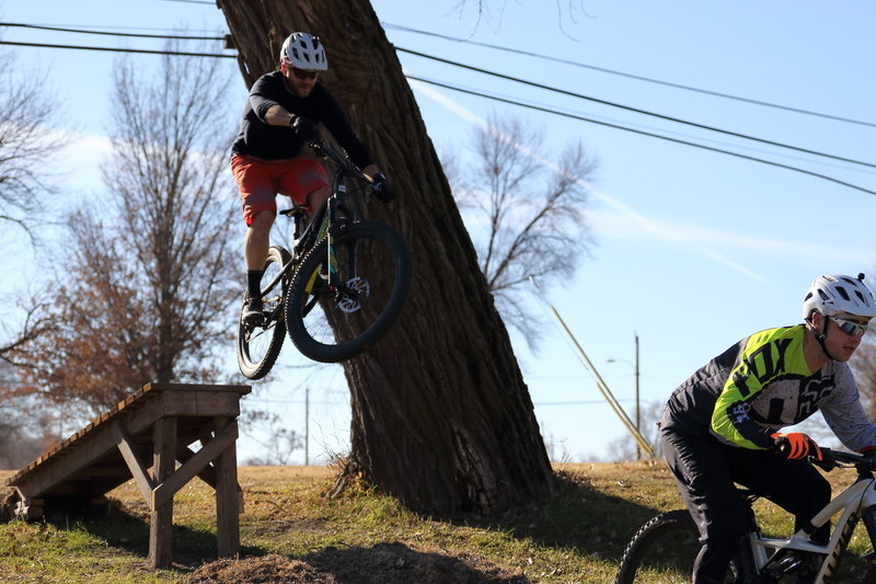 Paul sending the larger dock in Jaxon's Loop