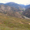 Looking back down Morton Peak Rd and to Mill Creek Valley.