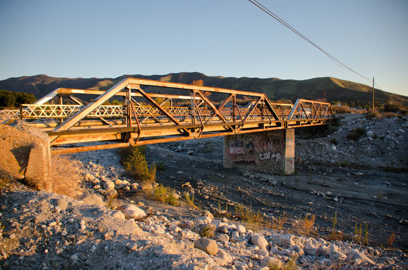 Mill Creek Bridge at Sunset.