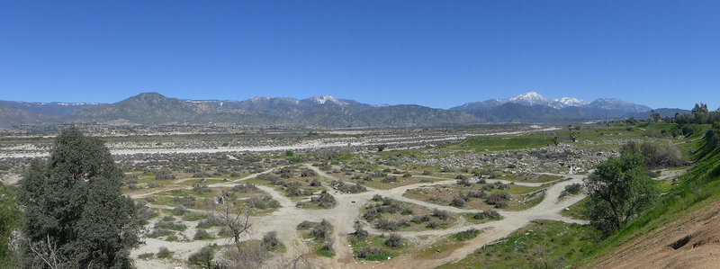 Santa Ana River from Bluffs Trail, Redlands