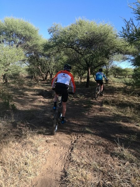 A short singletrack connecting Riverrun to the Spaza Shop