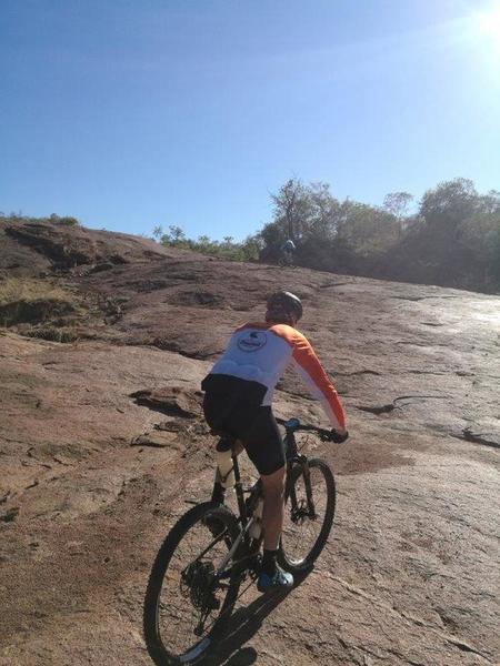 Climbing the rock