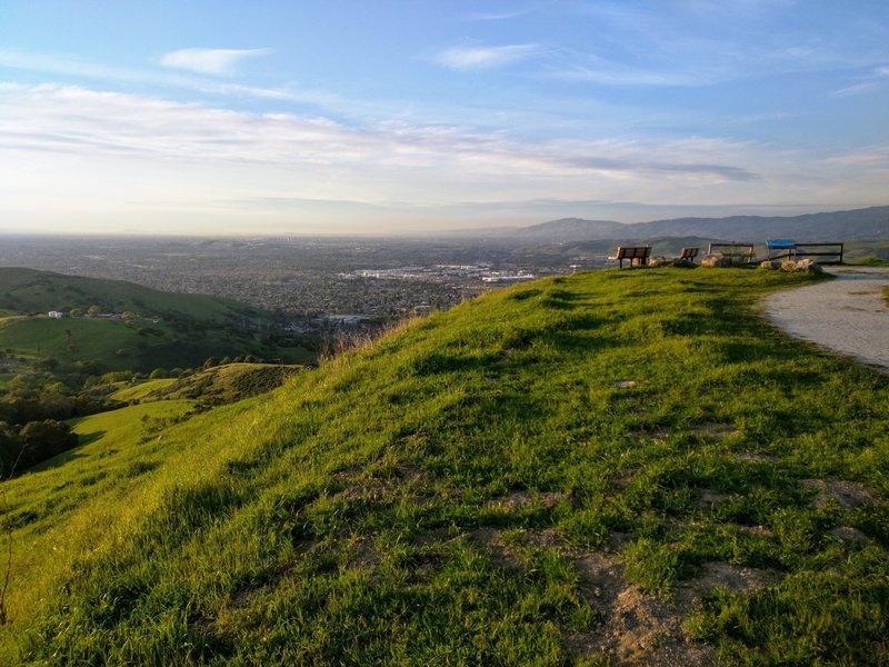 Santa Teresa County Park -- Coyote Peak, looking at Downtown San Jose