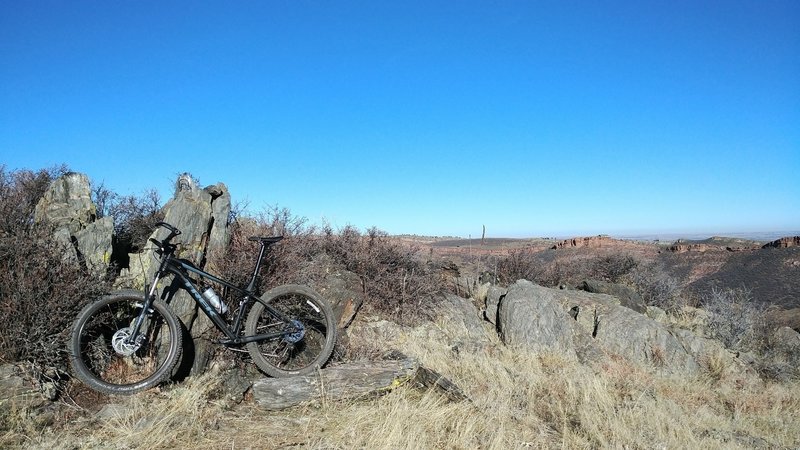 Near the highest point of Indian Summer loop.