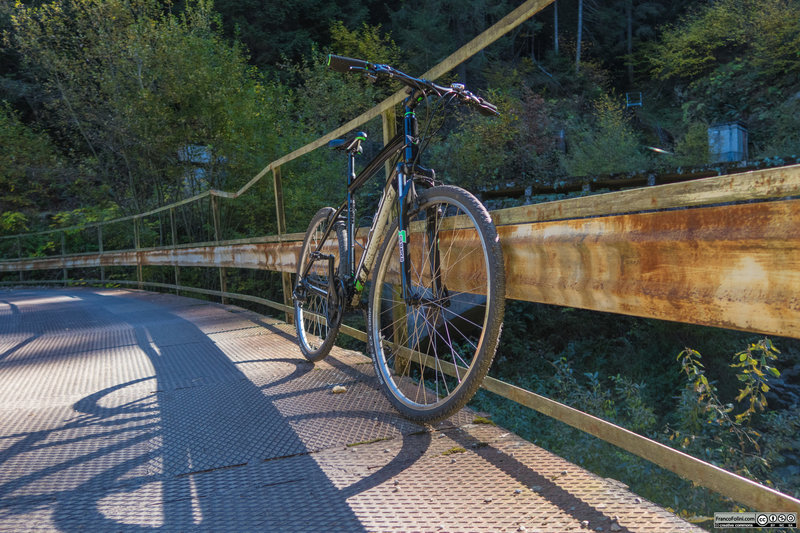 Crossing the old bridge.