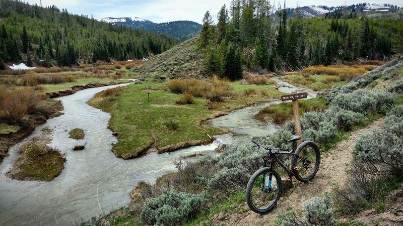 The confluence of Trail Creek and Jackknife Creek