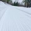 building snowbike corduroy