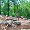 A small trail-hub along the Canyon Trail.