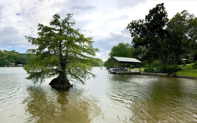 Down by the river.